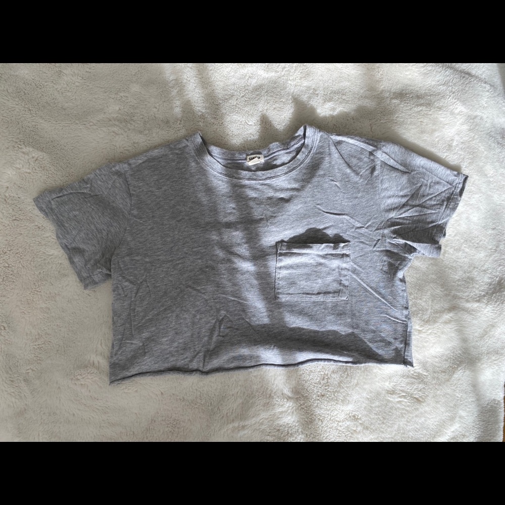 Grey crop top